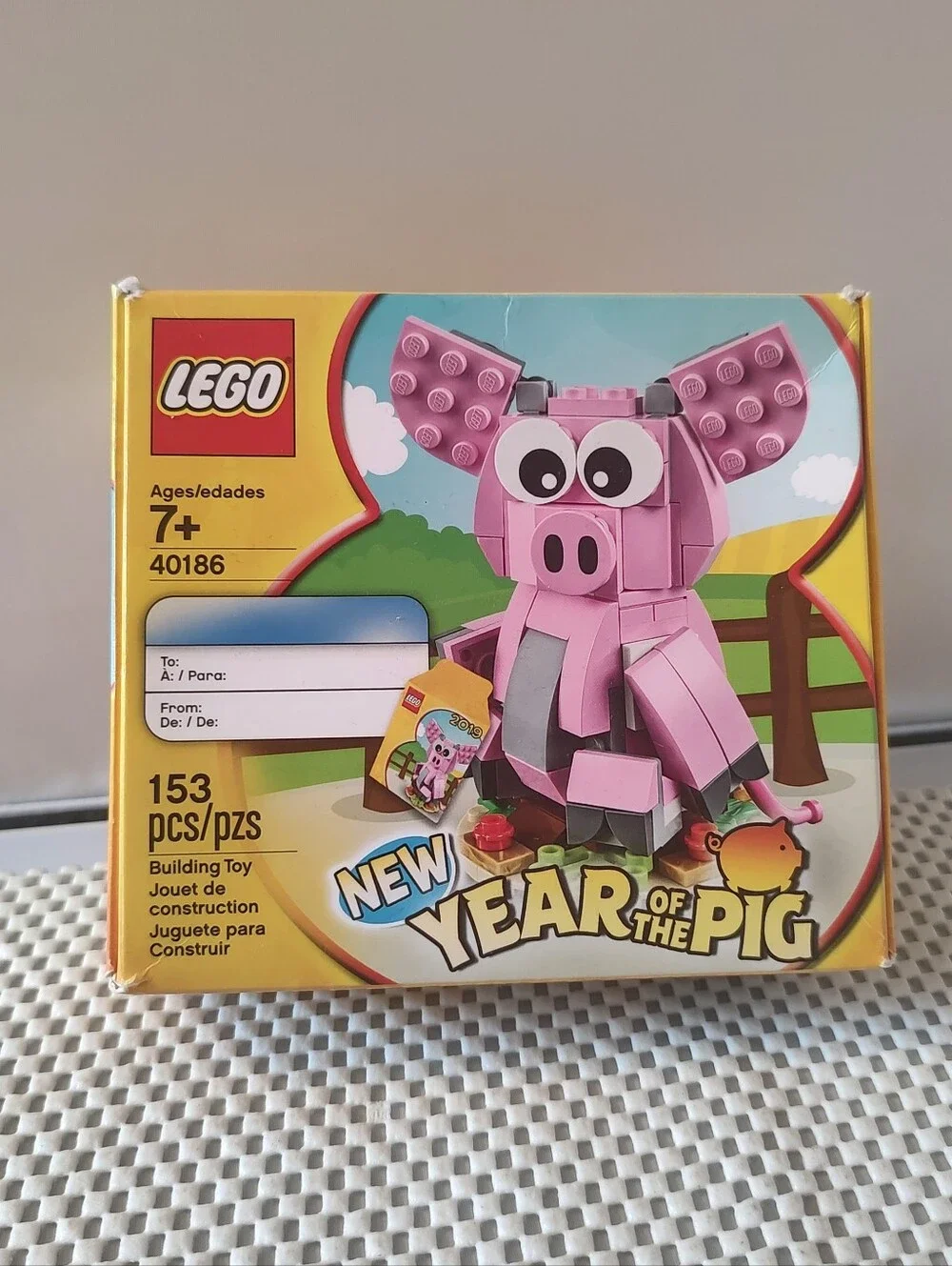 Lego 40186 Year Of The Pig Building Toy Set Displayed Only